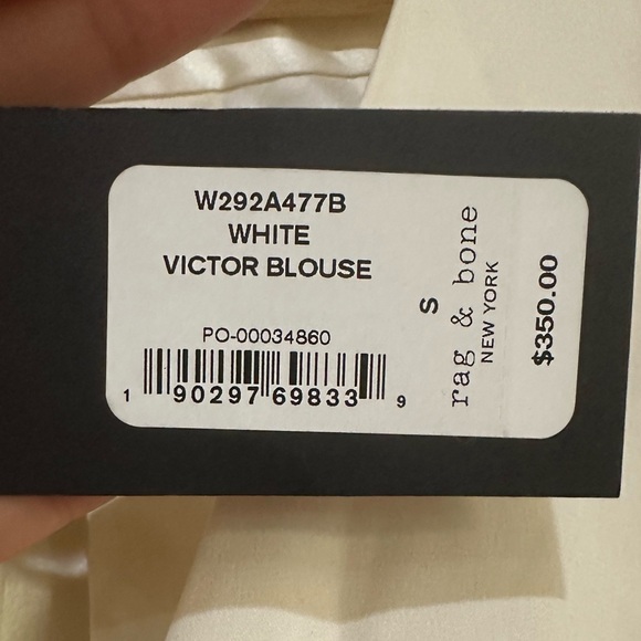 Rag and Bone off white blouse NWT size S - Picture 9 of 9